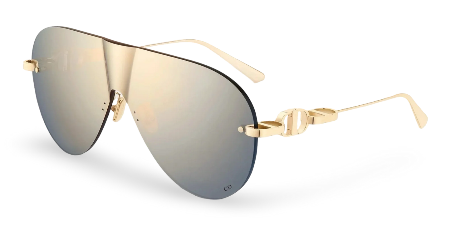Dior Occhiali Da Sole a Mascherina Oro