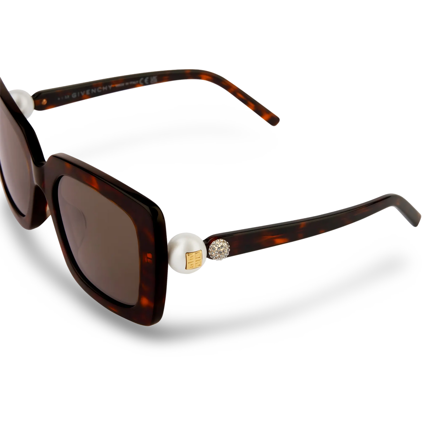 GIVENCHY Occhiali Da Sole Squadrati Marrone Effetto Tartatugato