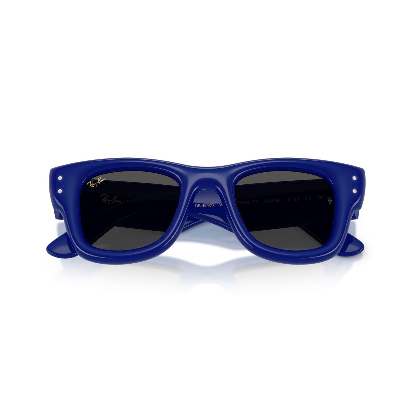 Ray-Ban RB 4940B Wayfarer Puffer 686087 Blu E Strass | Occhiale Da Sole Unisex