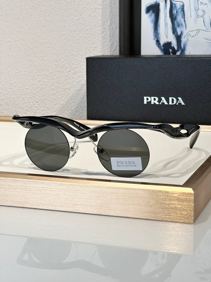 PRADA PR A18S - BLACK-PEACH-GREEN | SUNGLASSES Unisex