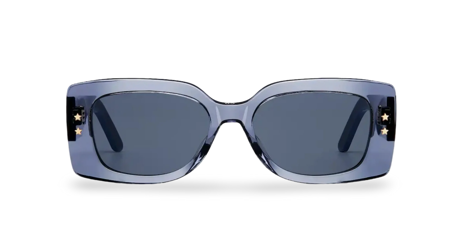 Dior Occhiali Da Sole Rettangolari Blu Trasparente