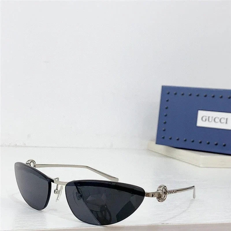 GUCCI Rectangular Frame 2024 in metal frame New Season GG1701 Sunglasses