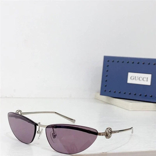 GUCCI Rectangular Frame 2024 in metal frame New Season GG1701 Sunglasses