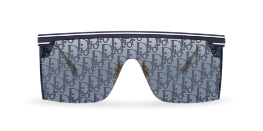 Dior Occhiali Da Sole a Mascherina Dior Oblique blu