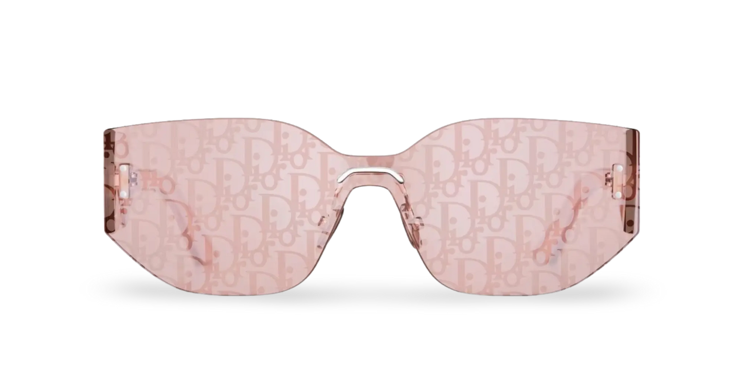Dior Occhiali Da Sole a Mascherina Dior Oblique Rosa