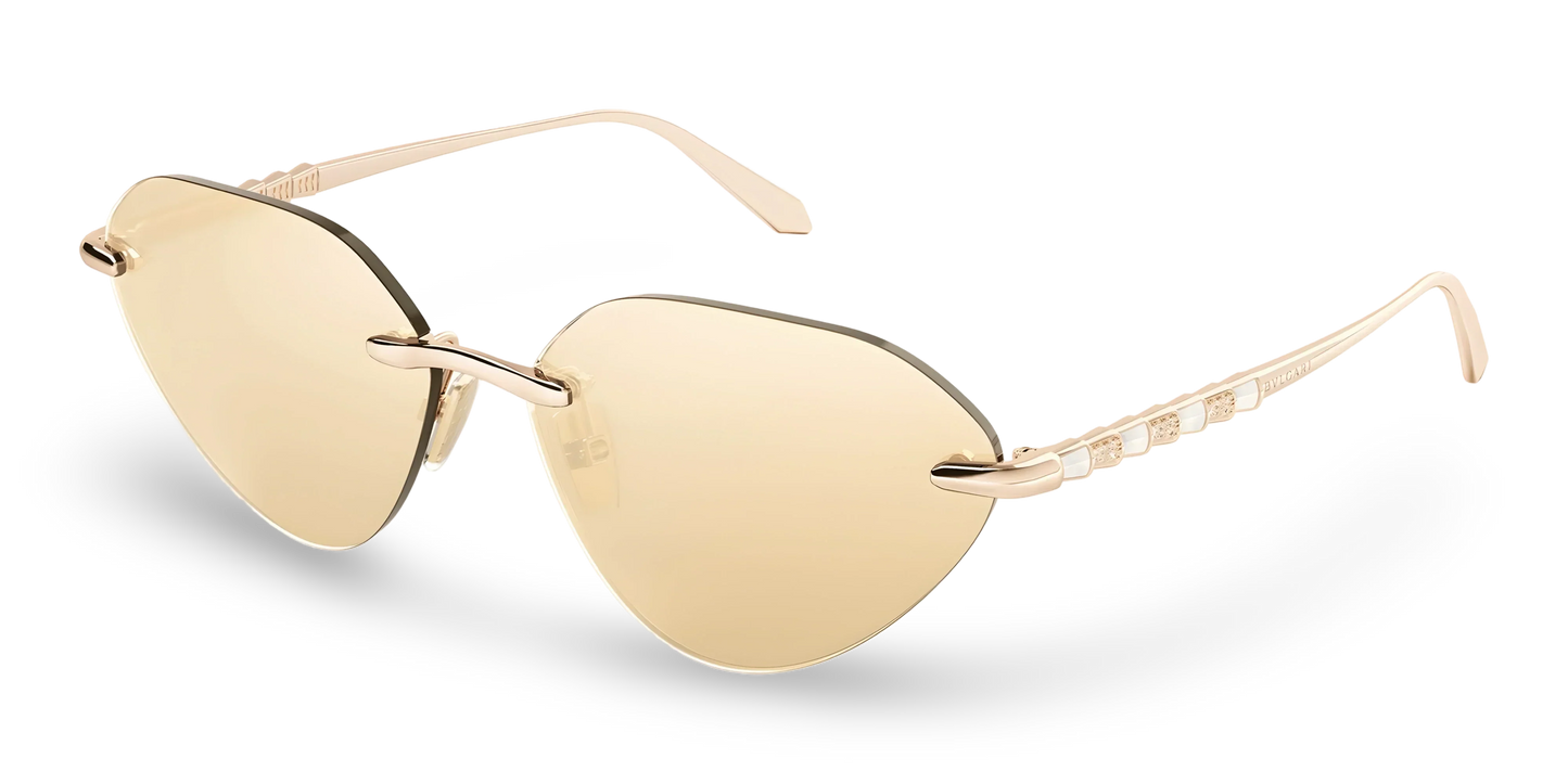BVLGARI Occhiali Da Sole a Farfalla Oro