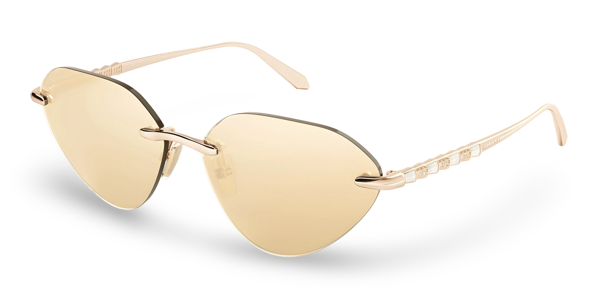 BVLGARI Occhiali Da Sole a Farfalla Oro