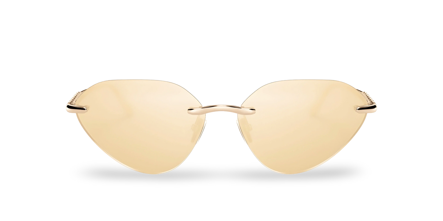 BVLGARI Occhiali Da Sole a Farfalla Oro