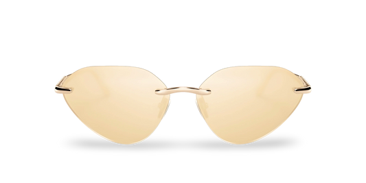 BVLGARI Occhiali Da Sole a Farfalla Oro