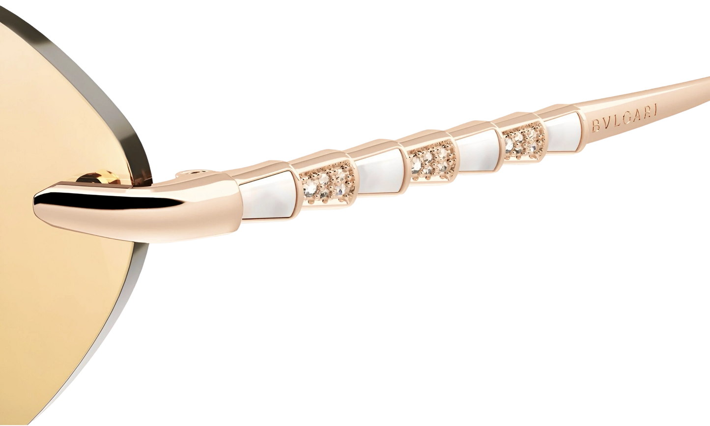 BVLGARI Occhiali Da Sole a Farfalla Oro
