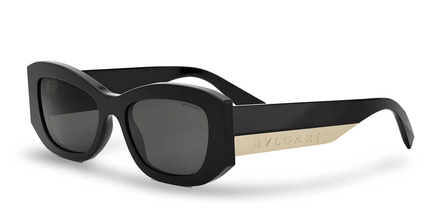 BVLGARI Occhiali Da Sole Geometrici Neri