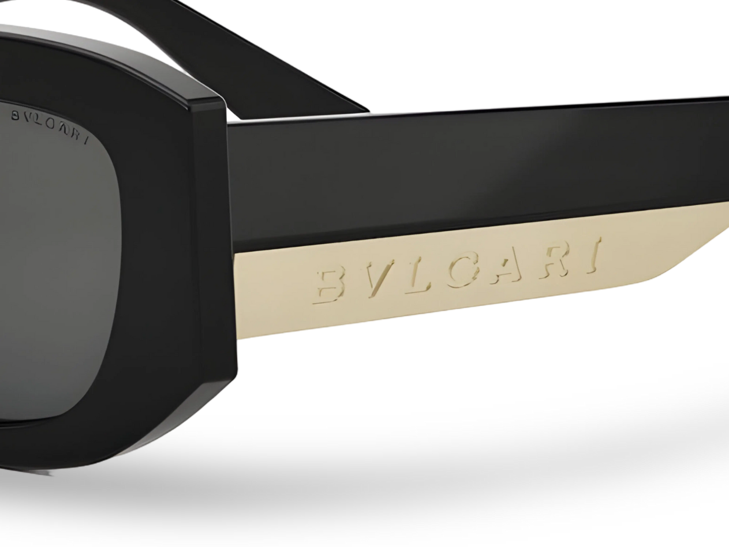 BVLGARI Occhiali Da Sole Geometrici Neri