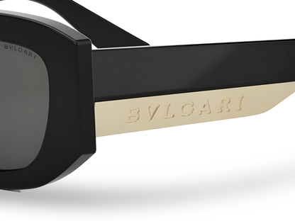 BVLGARI Occhiali Da Sole Geometrici Neri