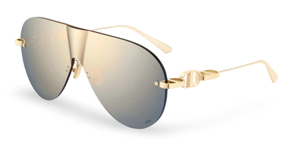 Dior Occhiali Da Sole a Mascherina Oro