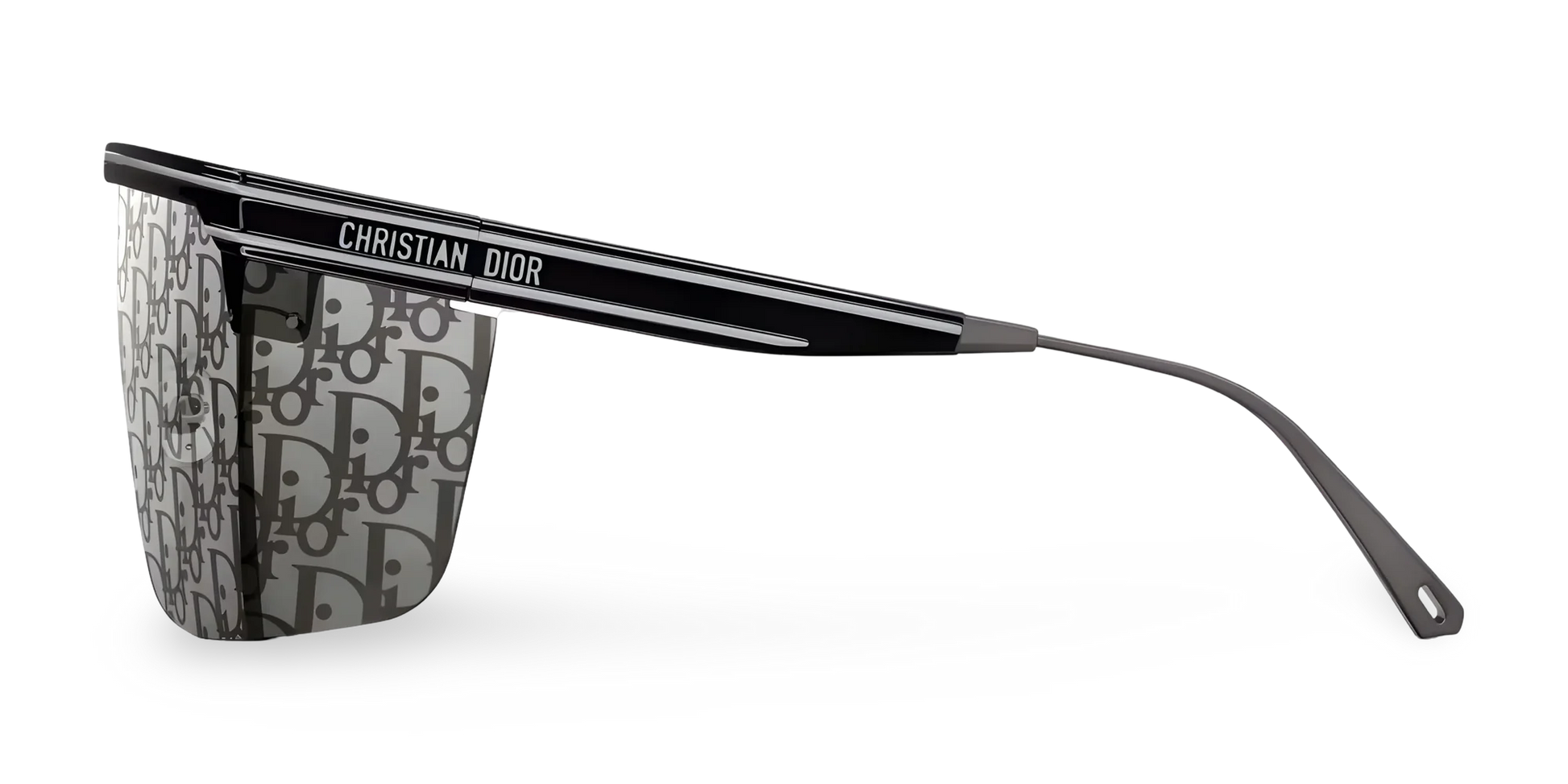 Dior Occhiali Da Sole a Mascherina Dior Oblique Nera