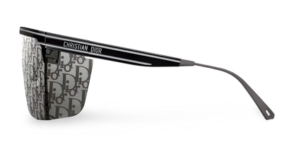 Dior Occhiali Da Sole a Mascherina Dior Oblique Nera