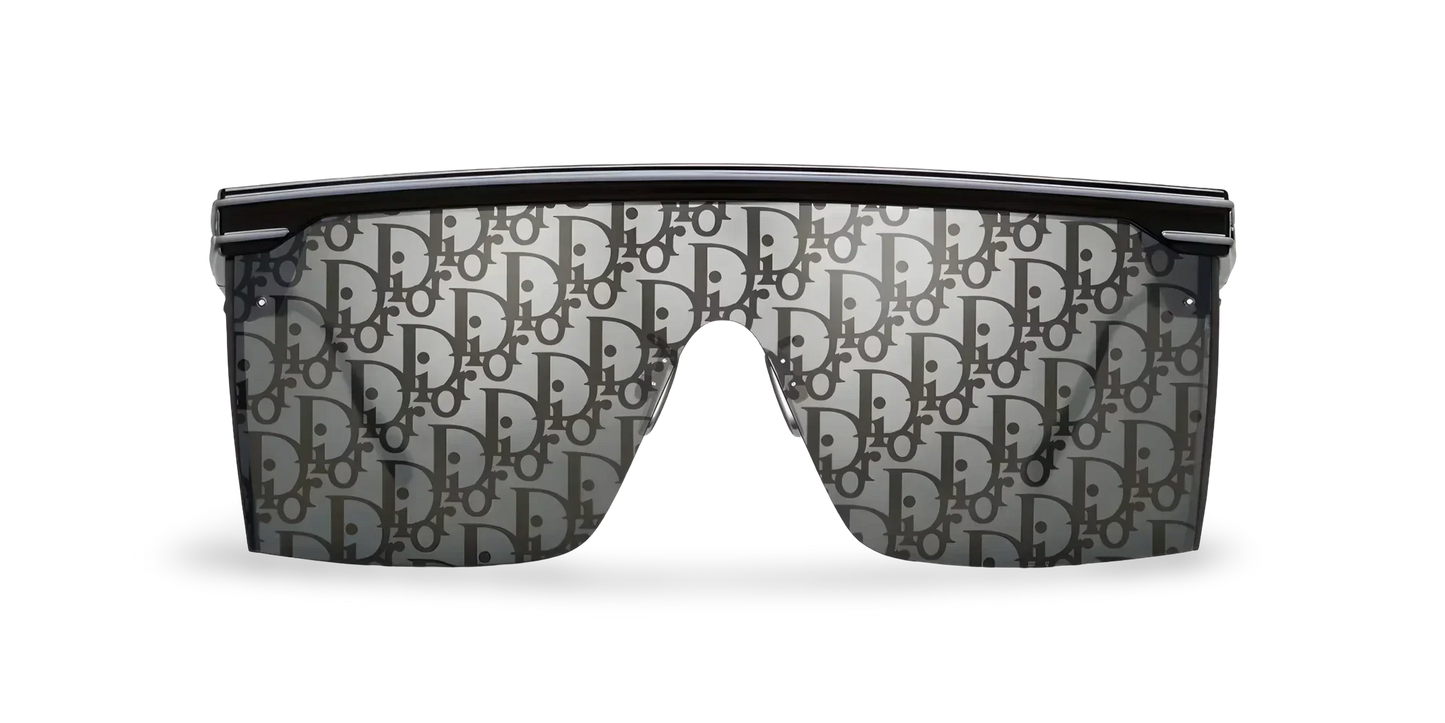 Dior Occhiali Da Sole a Mascherina Dior Oblique Nera