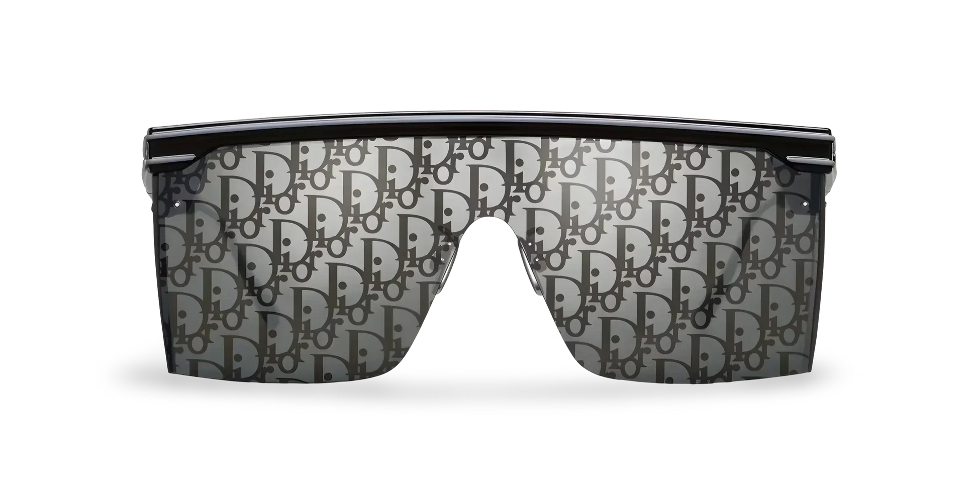 Dior Occhiali Da Sole a Mascherina Dior Oblique Nera