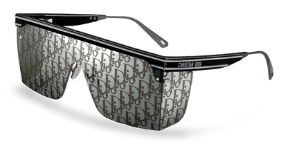 Dior Occhiali Da Sole a Mascherina Dior Oblique Nera