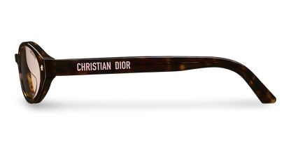 Dior Occhiali Da Sole Ovali Marroni Effetto Tartatugato