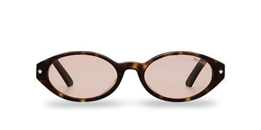 Dior Occhiali Da Sole Ovali Marroni Effetto Tartatugato