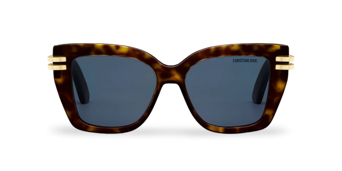 Dior Occhiali Da Sole Squadrati Marrone Effetto Tartarugato
