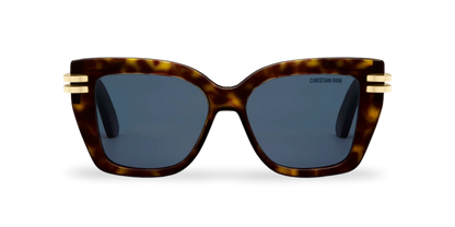 Dior Occhiali Da Sole Squadrati Marrone Effetto Tartarugato