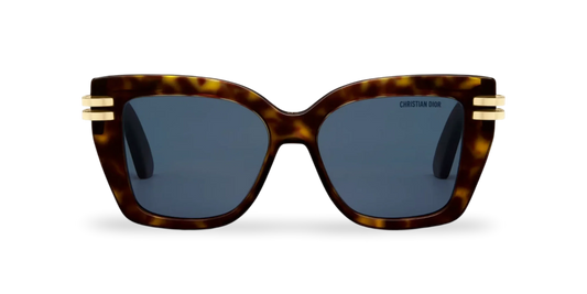 Dior Occhiali Da Sole Squadrati Marrone Effetto Tartarugato