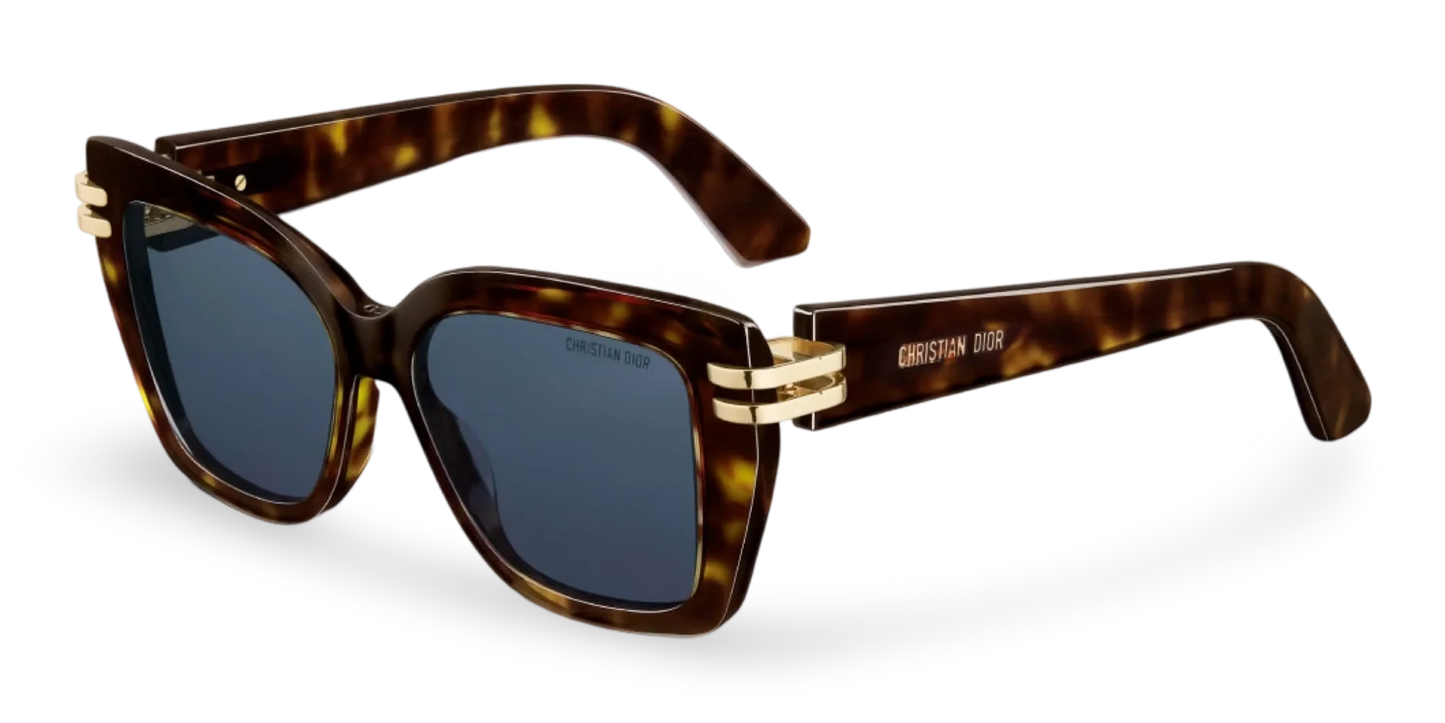 Dior Occhiali Da Sole Squadrati Marrone Effetto Tartarugato