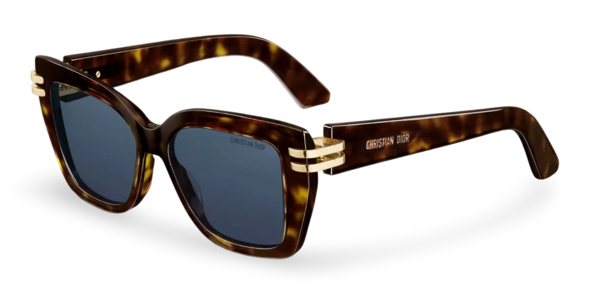 Dior Occhiali Da Sole Squadrati Marrone Effetto Tartarugato