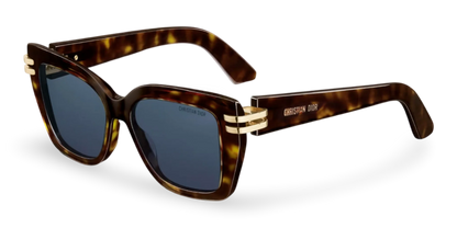 Dior Occhiali Da Sole Squadrati Marrone Effetto Tartarugato