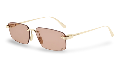 Dior Occhiali Da Sole Rettangolari Rosa Cipria