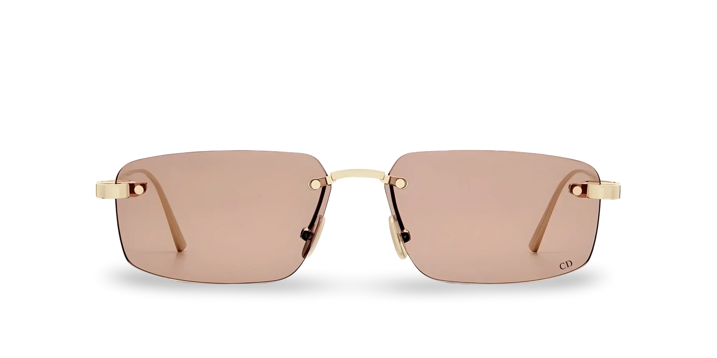 Dior Occhiali Da Sole Rettangolari Rosa Cipria