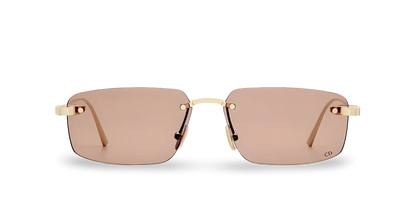 Dior Occhiali Da Sole Rettangolari Rosa Cipria
