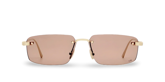 Dior Occhiali Da Sole Rettangolari Rosa Cipria