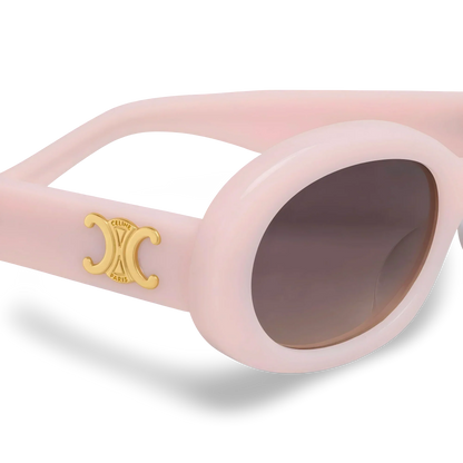 Celine Occhiali Da Sole Ovali Rosa