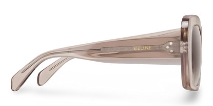 Celine Occhiali Da Sole Squadrati Pesca Trasparente