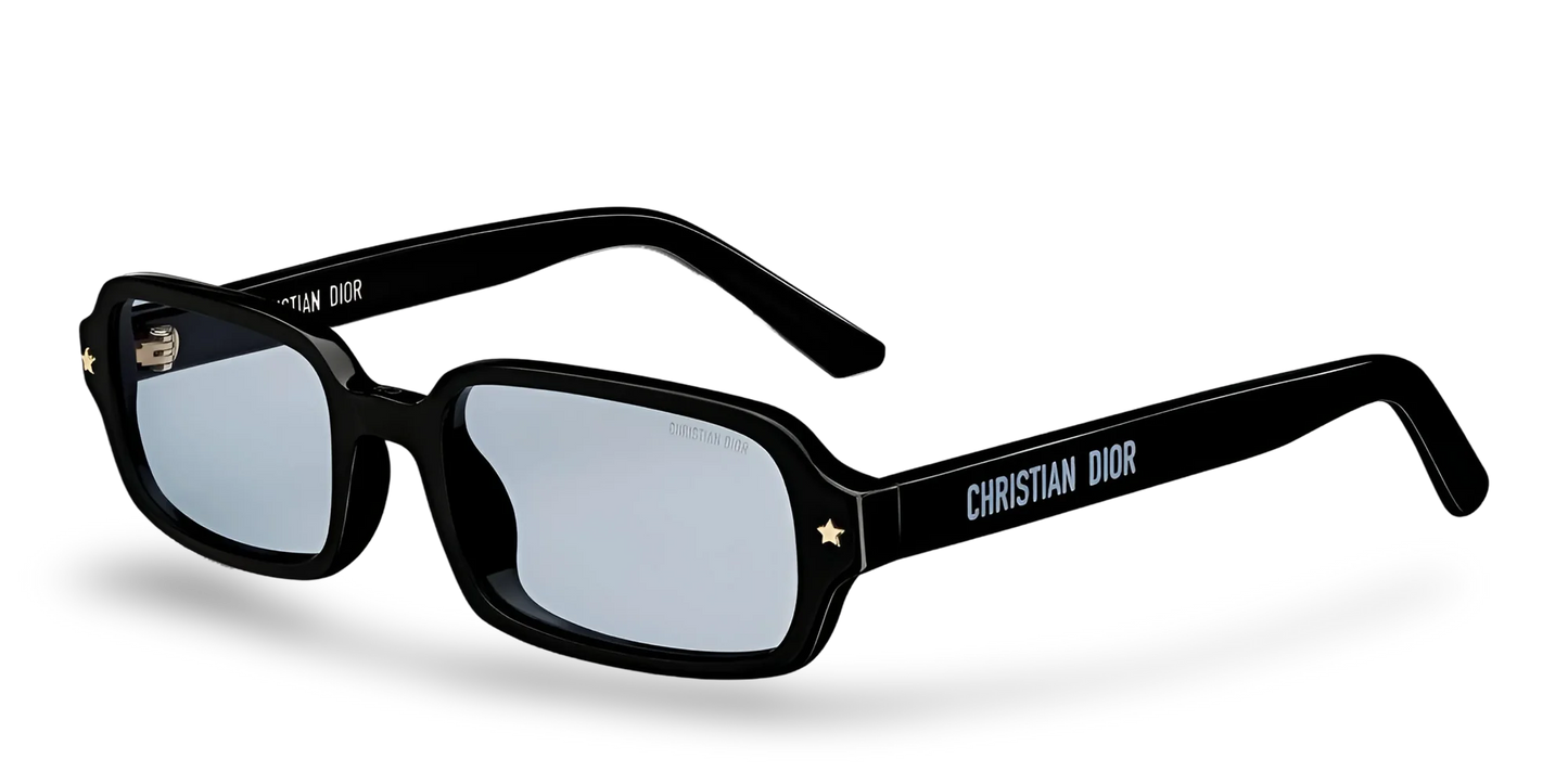 Dior Occhiali Da Sole Rettangolari Neri