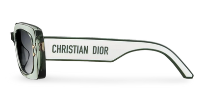 Dior Occhiali Da Sole Rettangolari Verde Trasparente
