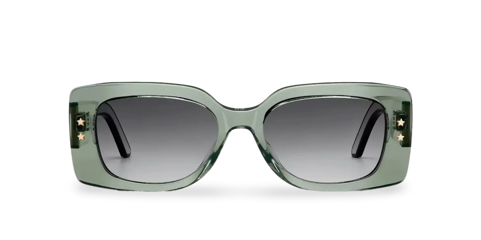 Dior Occhiali Da Sole Rettangolari Verde Trasparente