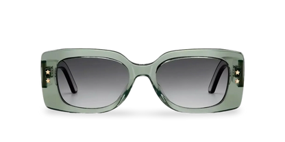Dior Occhiali Da Sole Rettangolari Verde Trasparente