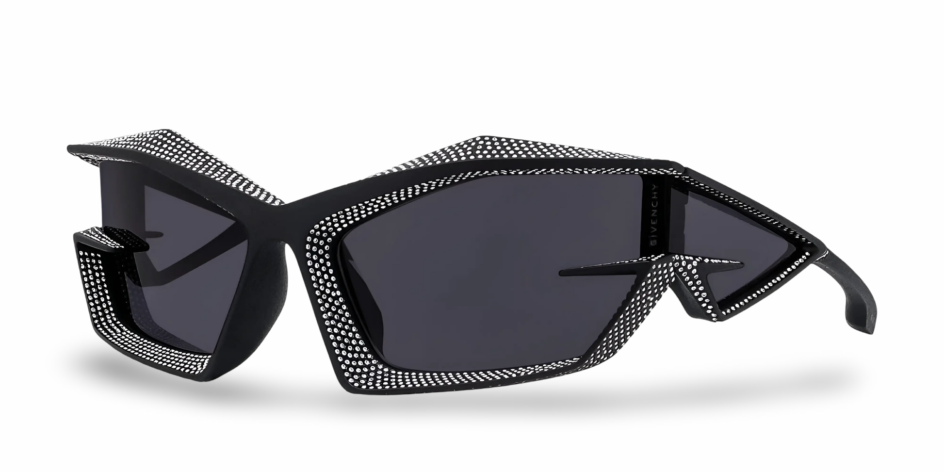 GIVENCHY Occhiali Da Sole Geometrico Nero Con Strass