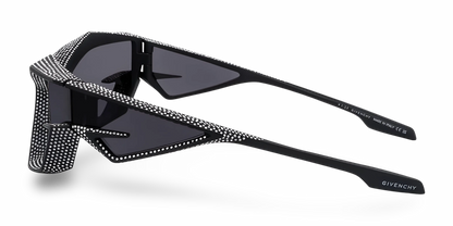 GIVENCHY Occhiali Da Sole Geometrico Nero Con Strass