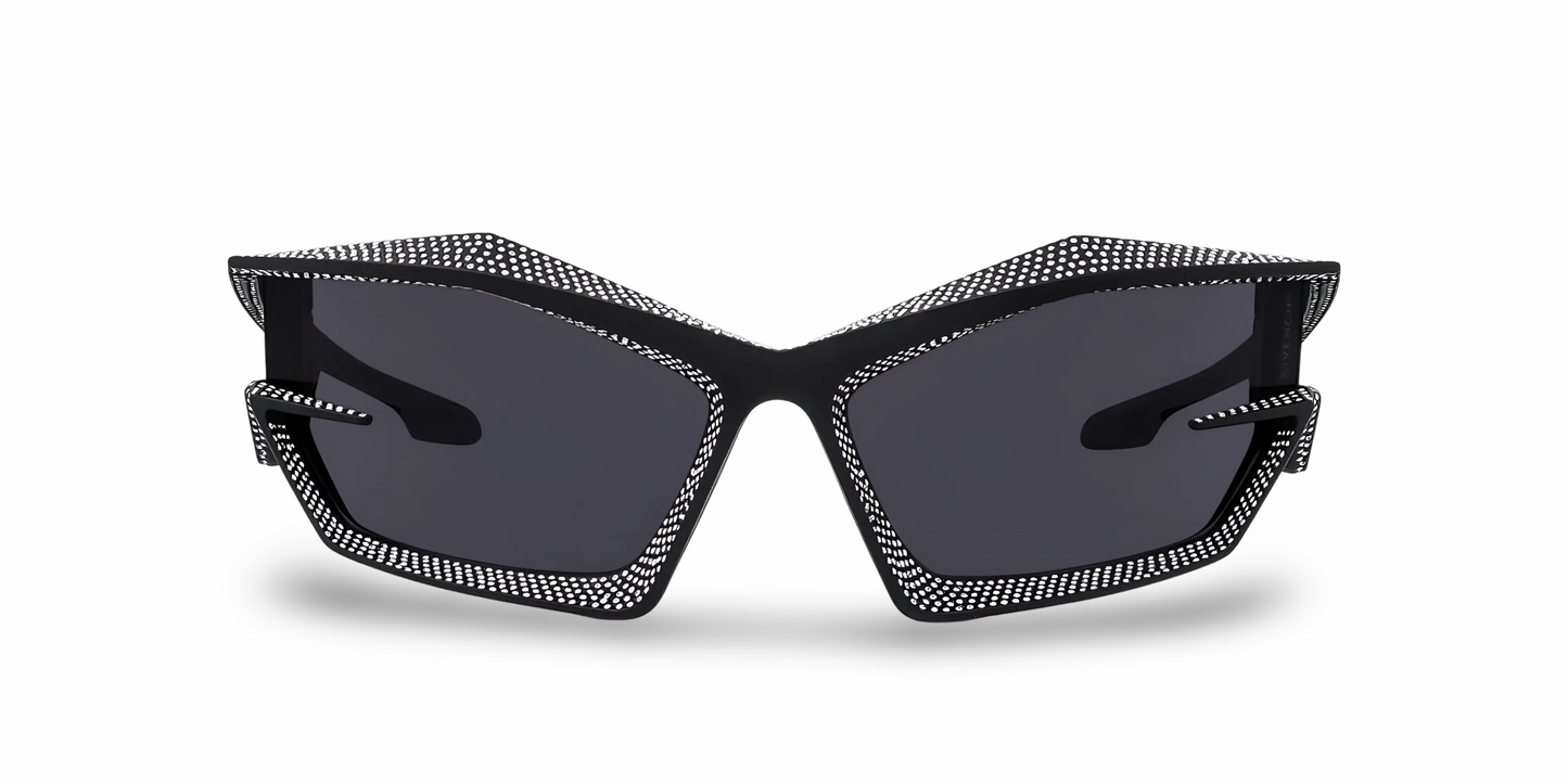 GIVENCHY Occhiali Da Sole Geometrico Nero Con Strass