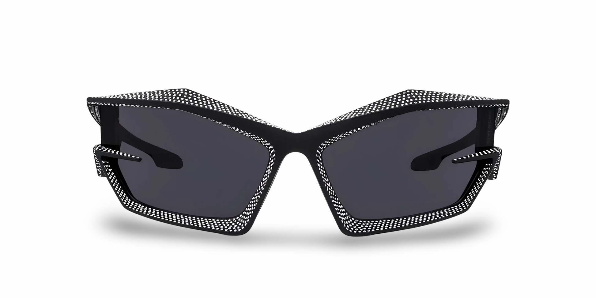 GIVENCHY Occhiali Da Sole Geometrico Nero Con Strass