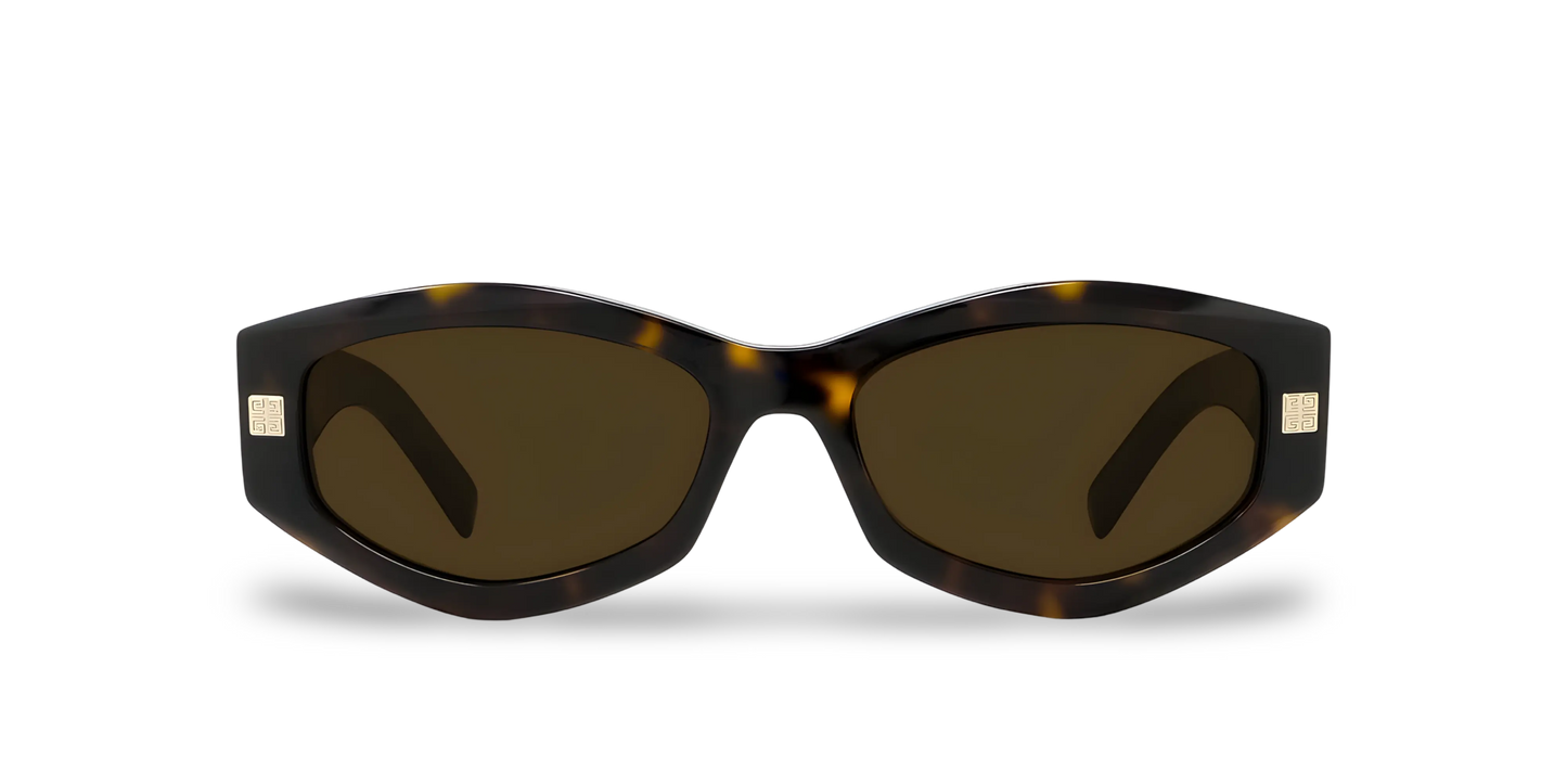GIVENCHY Occhiali Da Sole Geometrico Marrone Effetto Tartarugato