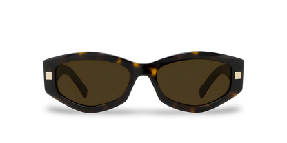 GIVENCHY Occhiali Da Sole Geometrico Marrone Effetto Tartarugato