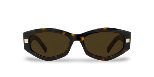 GIVENCHY Occhiali Da Sole Geometrico Marrone Effetto Tartarugato