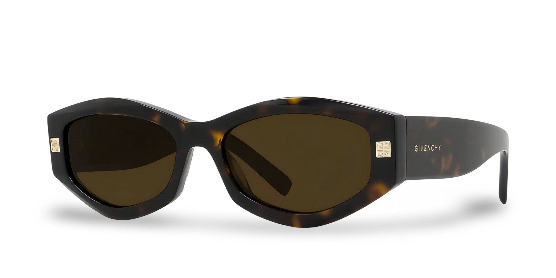 GIVENCHY Occhiali Da Sole Geometrico Marrone Effetto Tartarugato