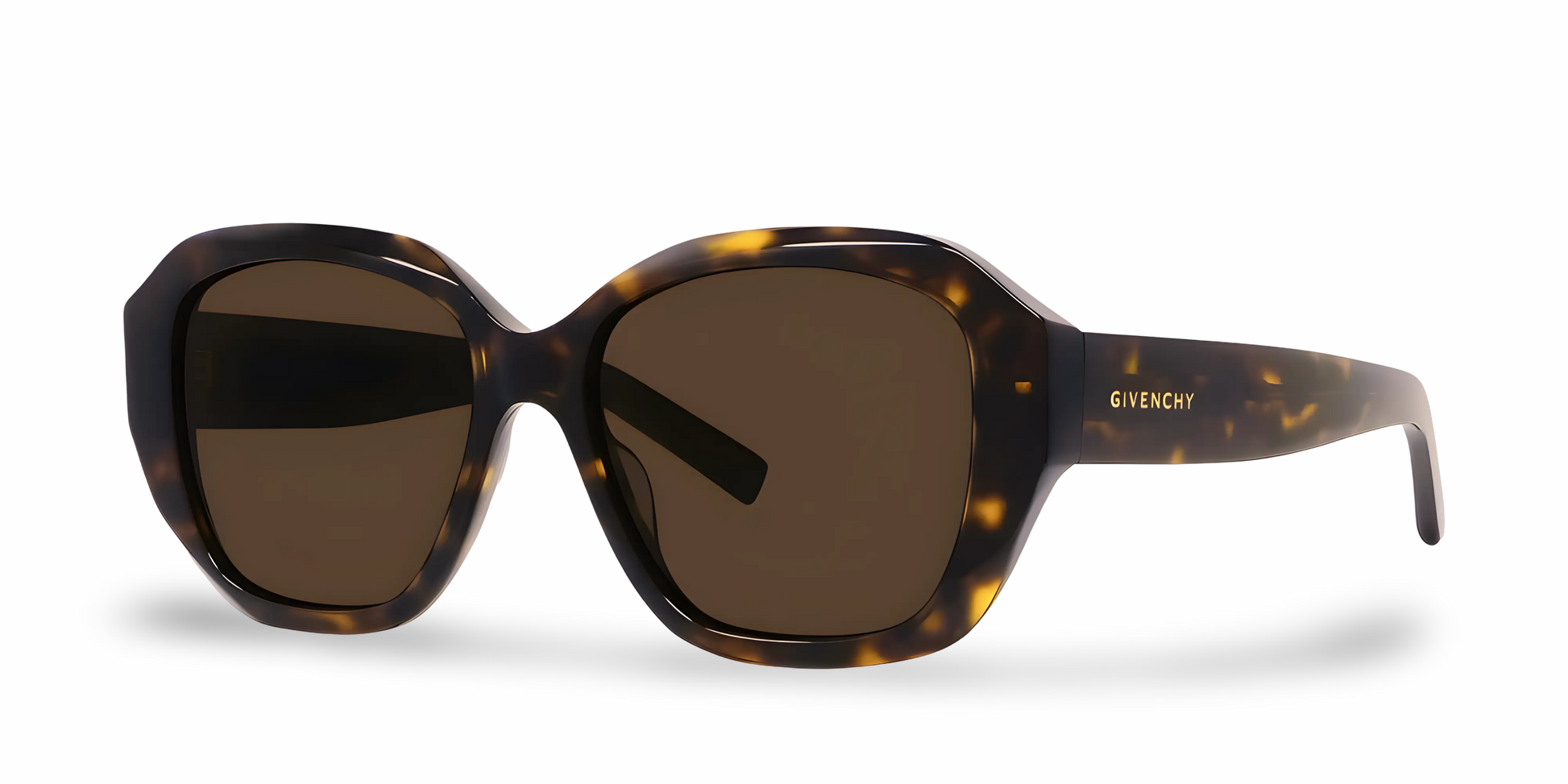 GIVENCHY Occhiali Da Sole Geometrico Marrone Effetto Tartarugato
